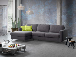 Divano modello Eclisse, con penisola