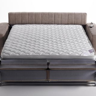 Divano letto Shaila, letto aperto