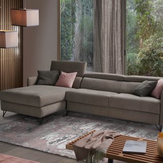 Divano letto Victor, con penisola