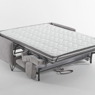 Divano letto Victor, letto aperto