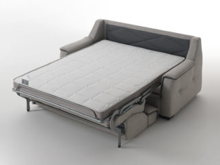 Divano letto modello Zoe, letto aperto