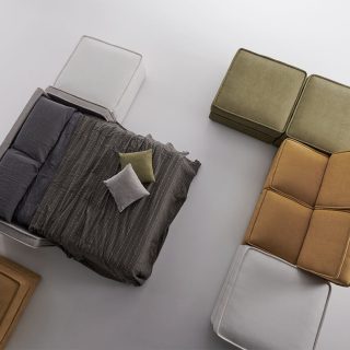 Divano letto Young, composizione, letto aperto