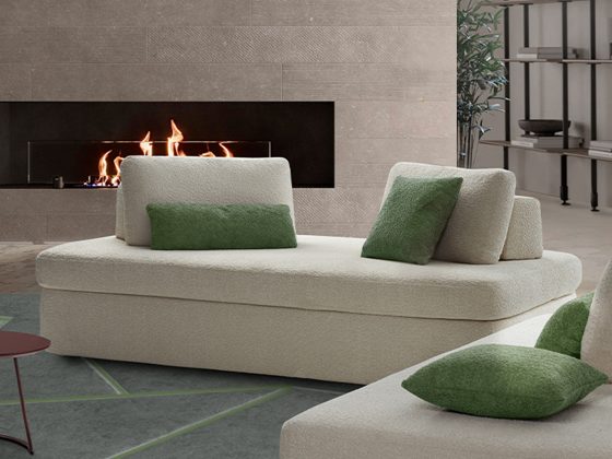 divano letto espace con sfondo